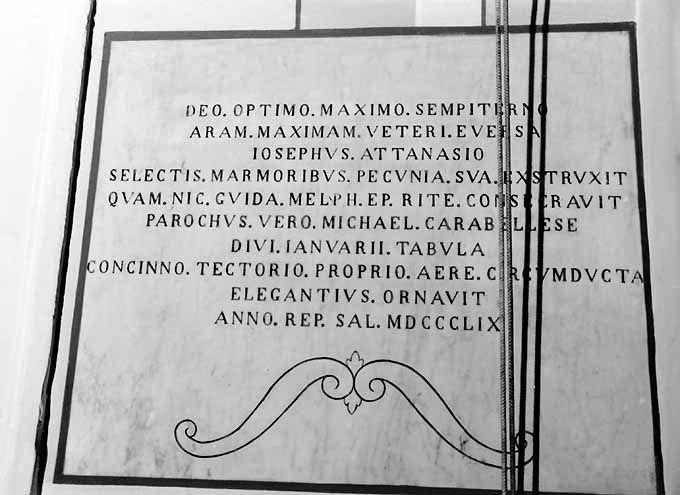 lapide - ambito pugliese (sec. XIX)