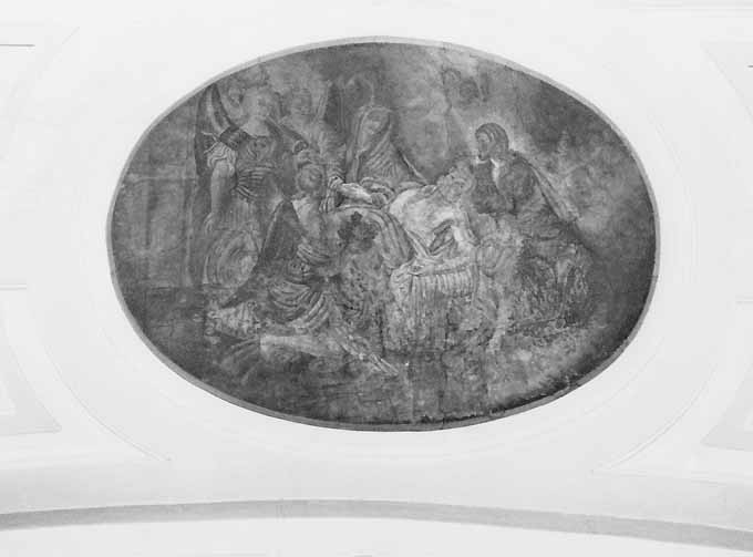 Transito di san Giuseppe, morte di San Giuseppe (dipinto) - bottega pugliese (primo quarto sec. XIX)