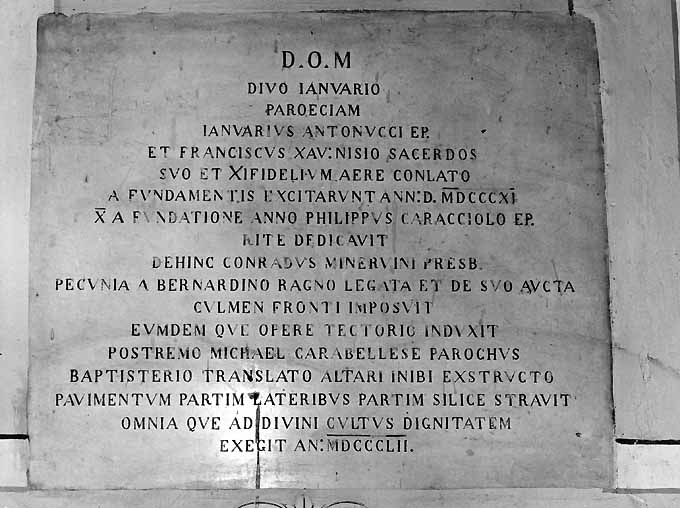 lapide - ambito pugliese (sec. XIX)