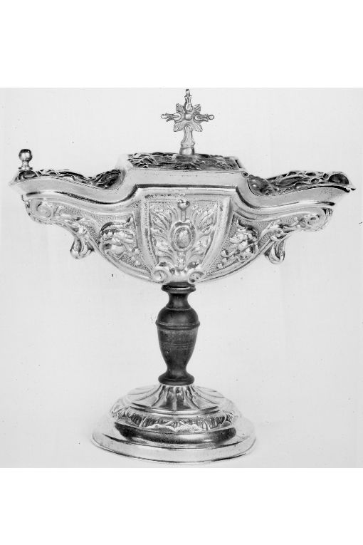 navicella portaincenso - a galeone - ambito Italia meridionale (sec. XIX)