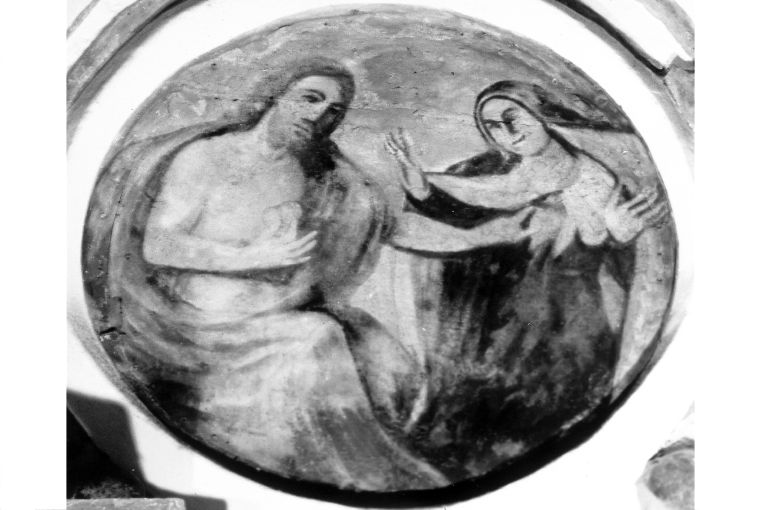 Sacro Cuore di Gesù e Santa Maria Maddalena dei pazzi (dipinto) - ambito salentino (sec. XVIII)