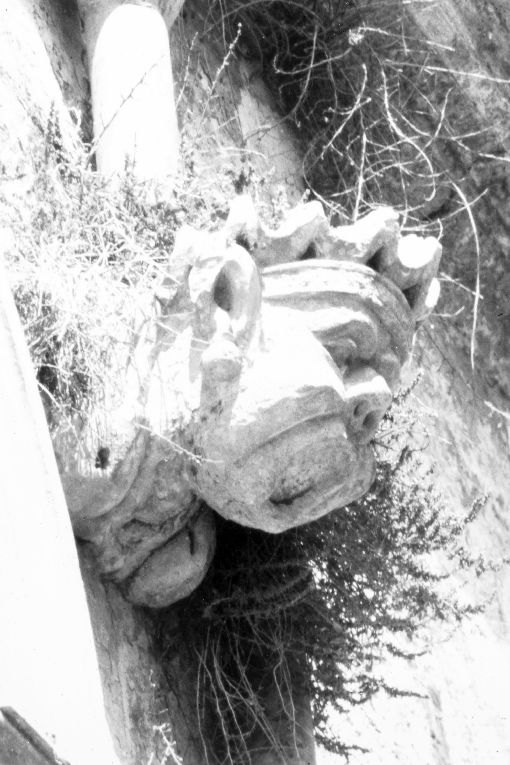 Protome antropomorfa (doccione) - ambito salentino (sec. XVII)