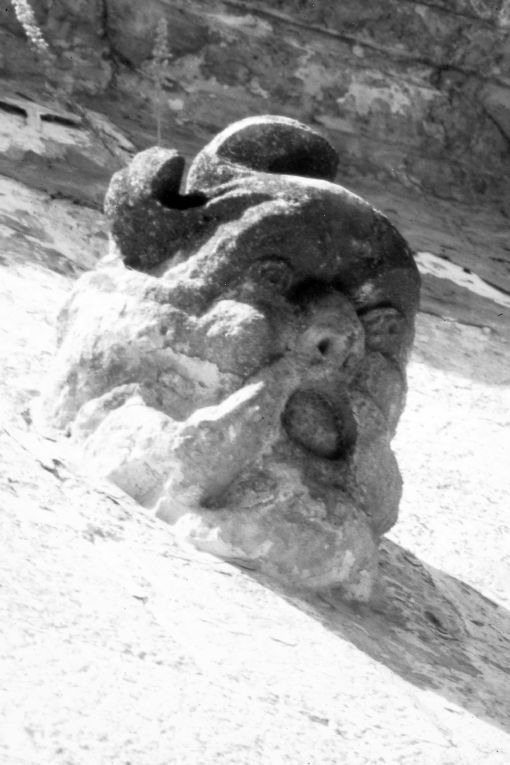 Protome antropomorfa (doccione) - ambito salentino (sec. XVII)