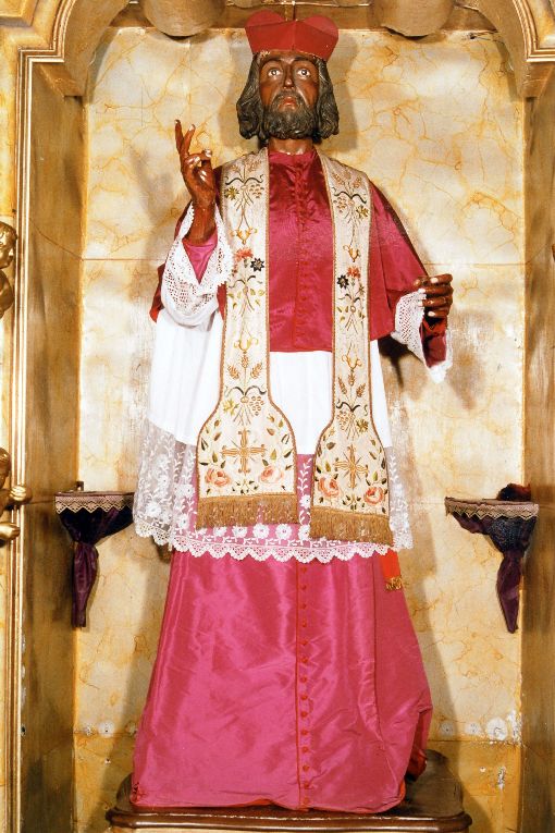 San Nicola di Bari (statua) - ambito salentino (seconda metà sec. XIX)