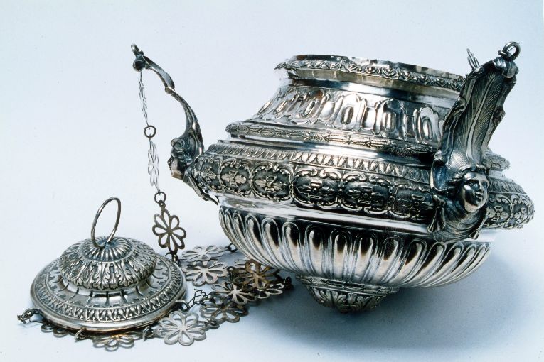 lampada pensile - ambito napoletano (sec. XIX)