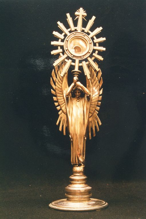 reliquiario - a ostensorio - ambito italiano (secondo quarto sec. XX)