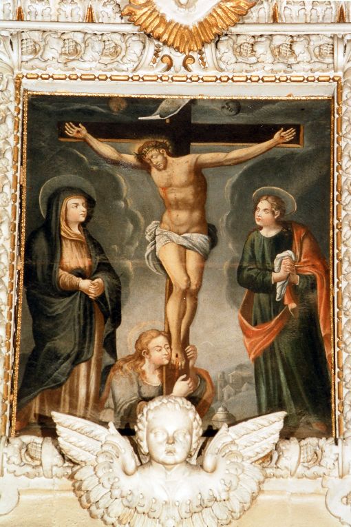crocifissione di Cristo (dipinto) - ambito salentino (sec. XVII)