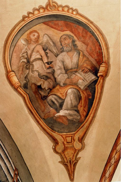 San Matteo Evangelista (decorazione pittorica) - ambito salentino (sec. XVIII)