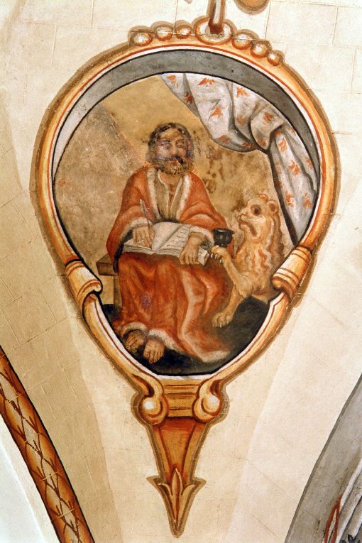 San Marco Evangelista (decorazione pittorica) - ambito salentino (sec. XVIII)