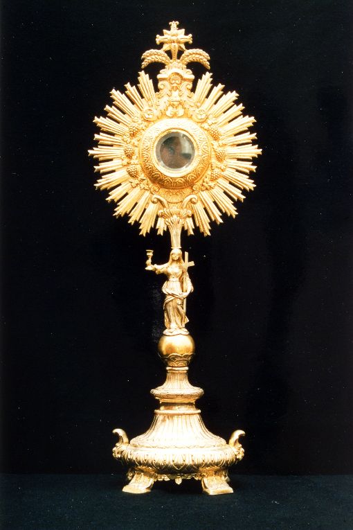 reliquiario - a ostensorio di Capozzi Biagio (sec. XIX)