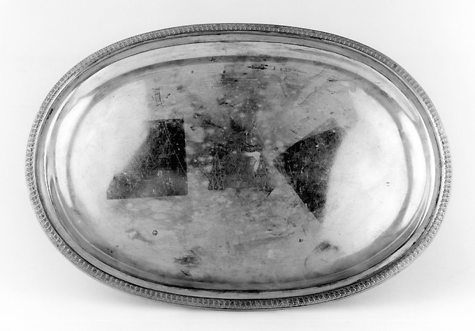 vassoio porta ampolline - manifattura romana (sec. XIX)