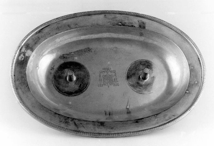 vassoio porta ampolline - manifattura Italia meridionale (sec. XIX)