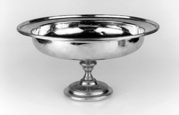 alzata - manifattura Italia meridionale (sec. XIX)