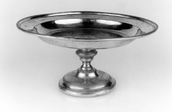 alzata - manifattura Italia meridionale (sec. XIX)