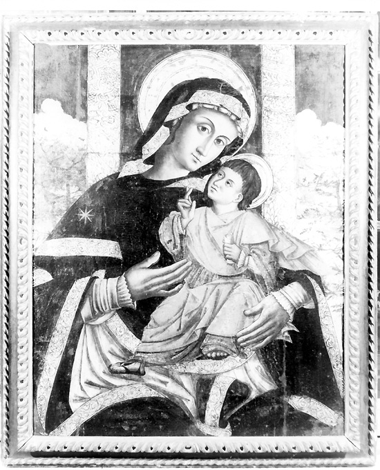 Madonna con Bambino (dipinto) di Z.T (attribuito) (sec. XVI)