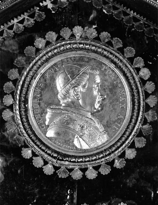 Santo vescovo (medaglia) - ambito romano (sec. XIX)