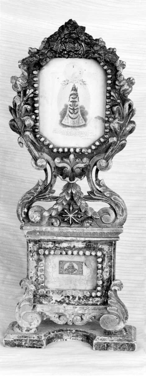 Madonna di Loreto (reliquiario - a tabella) - ambito pugliese (sec. XIX)