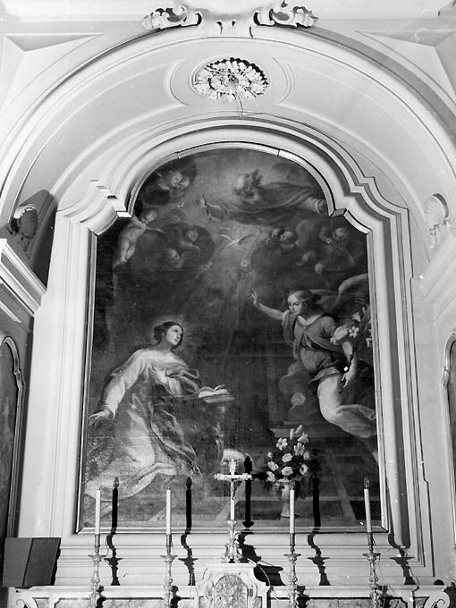Annunciazione (dipinto) di Gliri Nicola (sec. XVII)