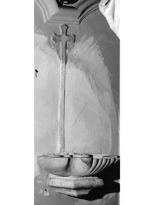 acquasantiera da parete - ambito Italia meridionale (sec. XVIII)