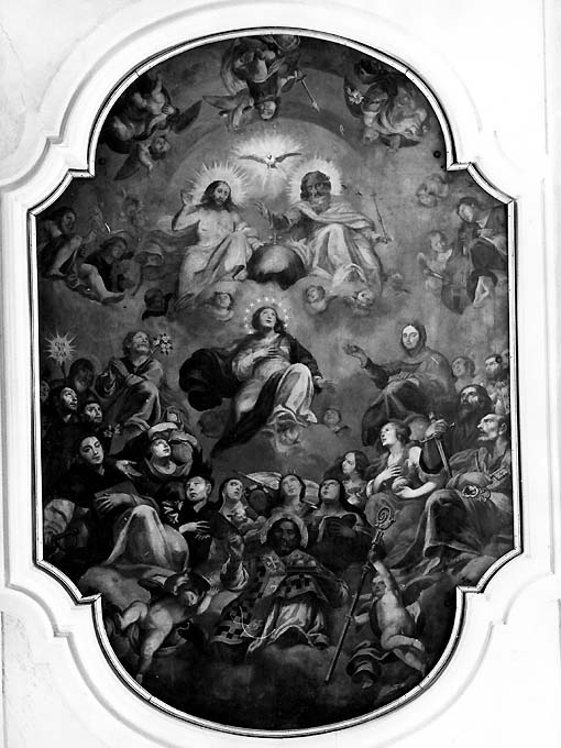 apoteosi di Santa Chiara (dipinto) di Gliri Nicola (scuola) (sec. XVII)