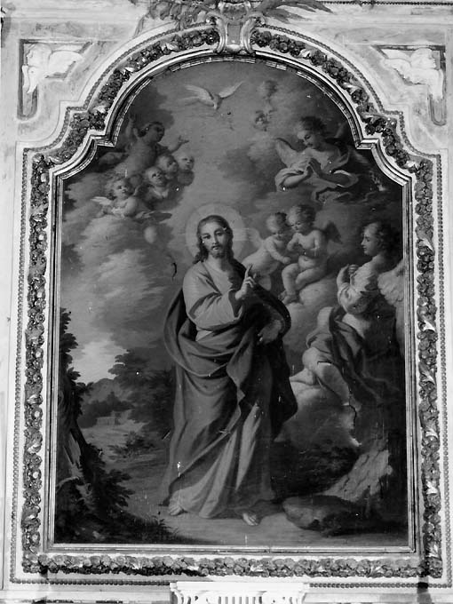 Cristo Salvatore (dipinto) di De Mura Francesco (sec. XVIII)