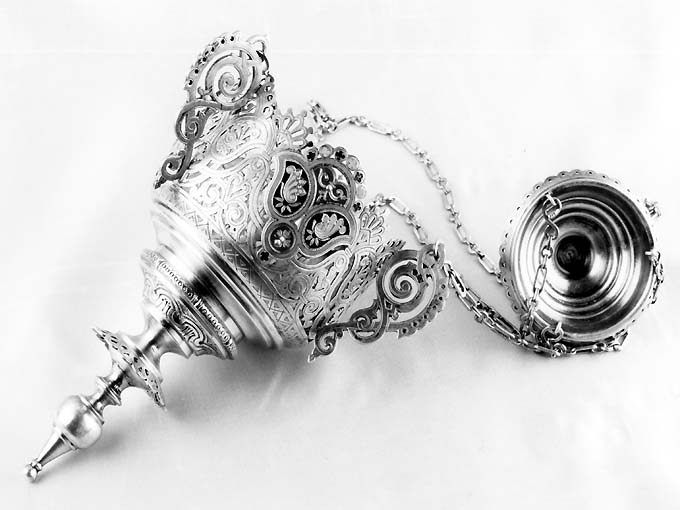 lampada pensile di A. R (sec. XIX)