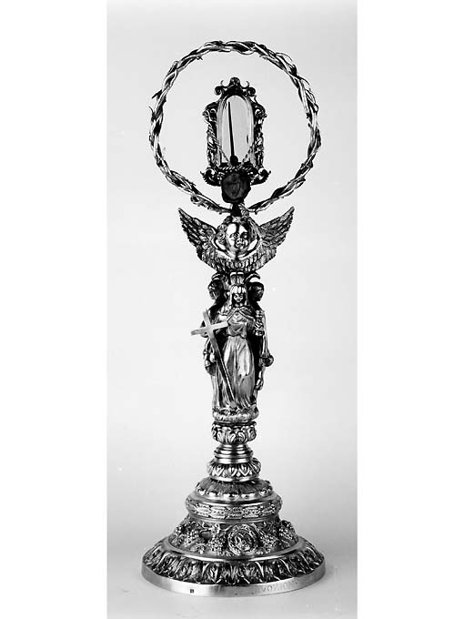 Virtù Teologali (reliquiario - a gruppo scultoreo) di Caruso Vincenzo (sec. XIX)