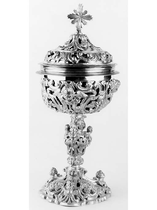 pisside - manifattura napoletana (secc. XVII/ XVIII)