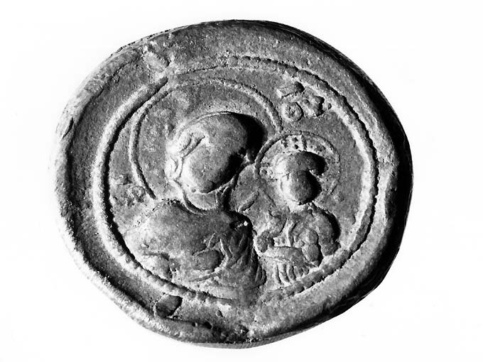 Madonna con Bambino (impronta di sigillo) - ambito barese (fine sec. XI)