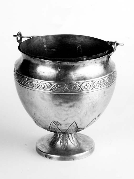 secchiello per l'acqua benedetta - manifattura napoletana (sec. XIX)