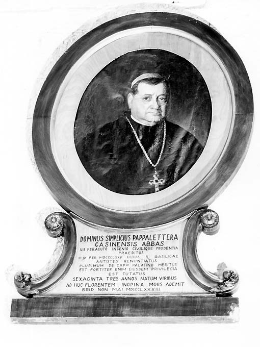 Ritratto del priore Simplicio Pappalettera (dipinto) - ambito Italia meridionale (sec. XIX)