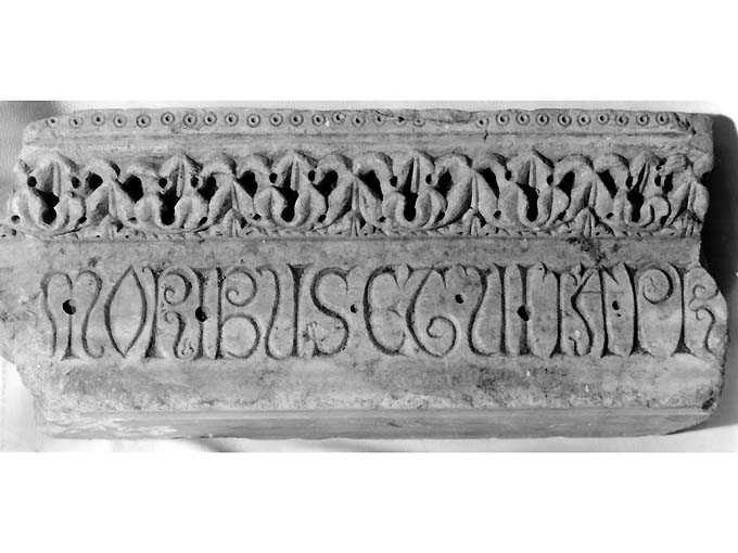 architrave di ciborio di Anseramo da Trani (secc. XIII/ XIV)