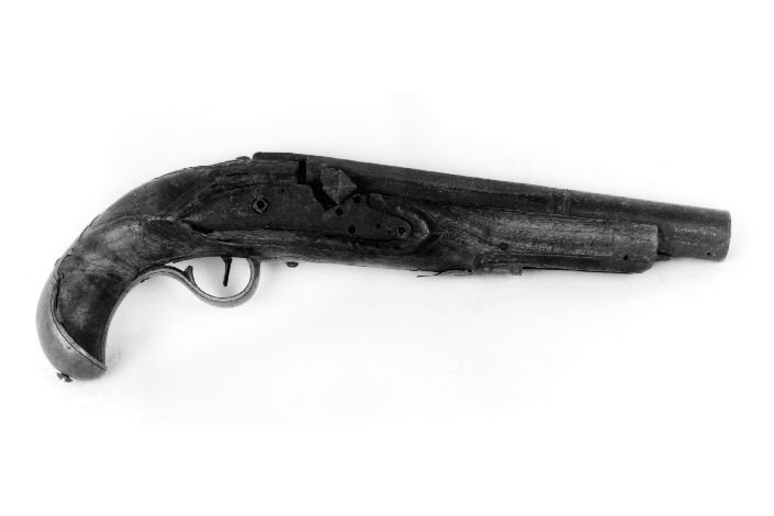 pistola a luminello, opera isolata - produzione italiana (?) (seconda metà sec. XVIII)