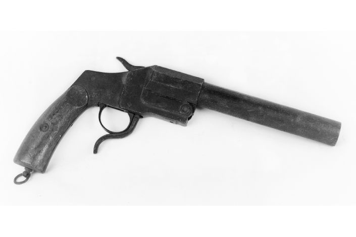 pistola da segnalazione, opera isolata - produzione austriaca (primo quarto sec. XX)