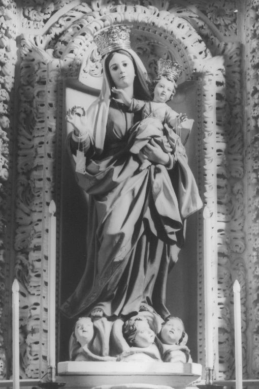 Madonna del Carmine, Madonna con Bambino (statua) - ambito salentino (sec. XIX)