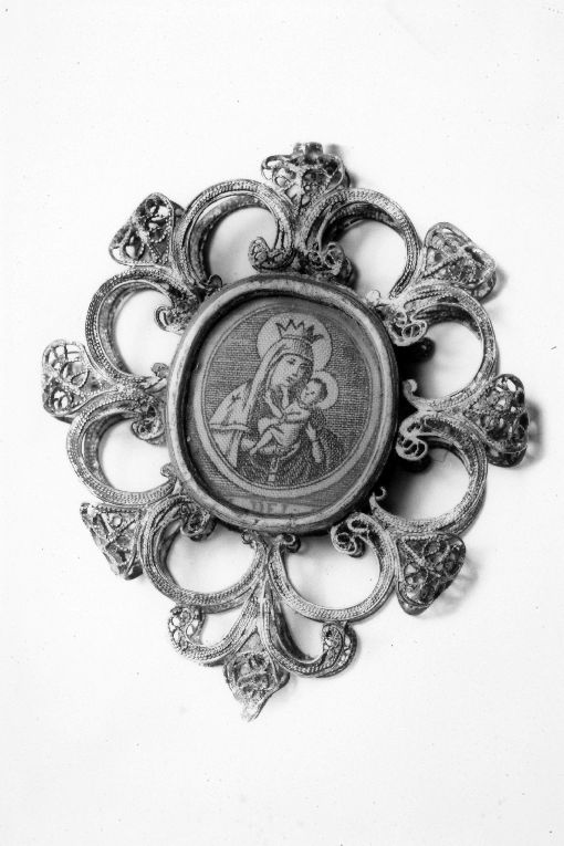 reliquiario a capsula - a medaglione - manifattura Italia meridionale (sec. XVIII)