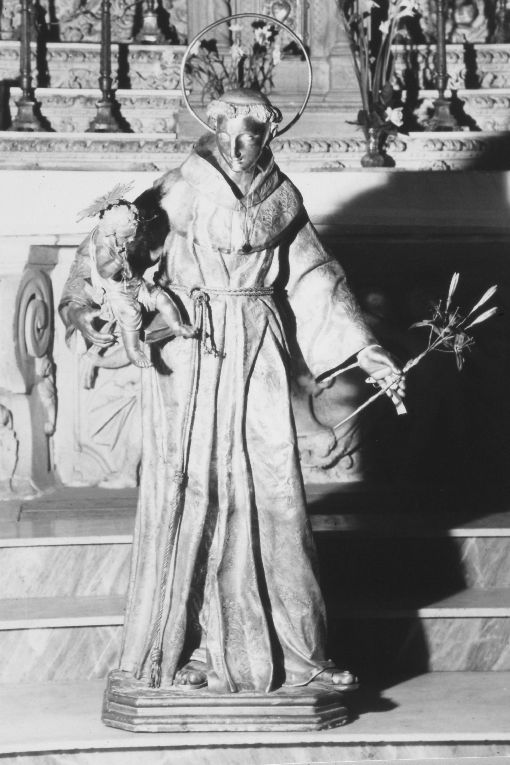 Sant'Antonio da Padova (statua) - manifattura napoletana (sec. XVIII)