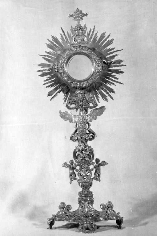 ostensorio - a raggiera - manifattura napoletana (sec. XVIII)