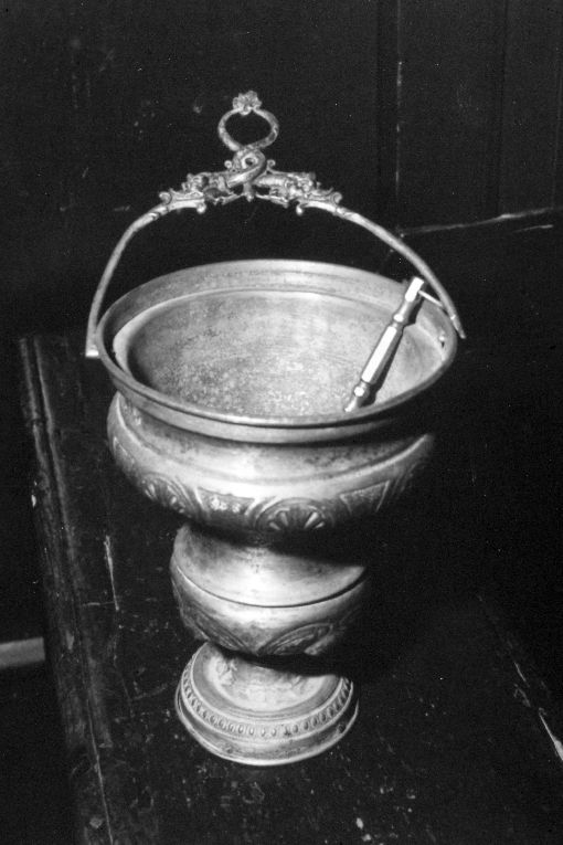 secchiello per l'acqua benedetta - manifattura napoletana (sec. XIX)