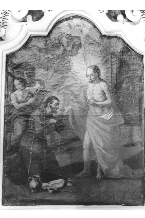 Cristo che appare ad un francescano (dipinto) di Lillo Maria Rachele (inizio sec. XIX)