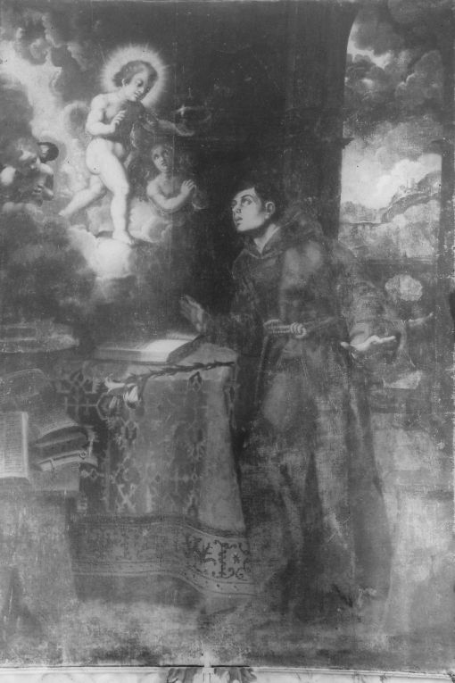 Sant'Antonio da Padova (dipinto) di Lomp. da Thi.gia (sec. XVII)