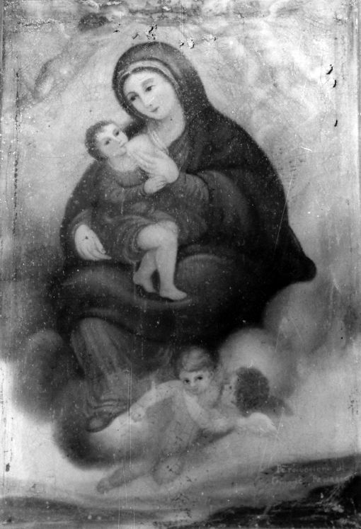 Madonna con Bambino (dipinto) - ambito Italia meridionale (sec. XIX)