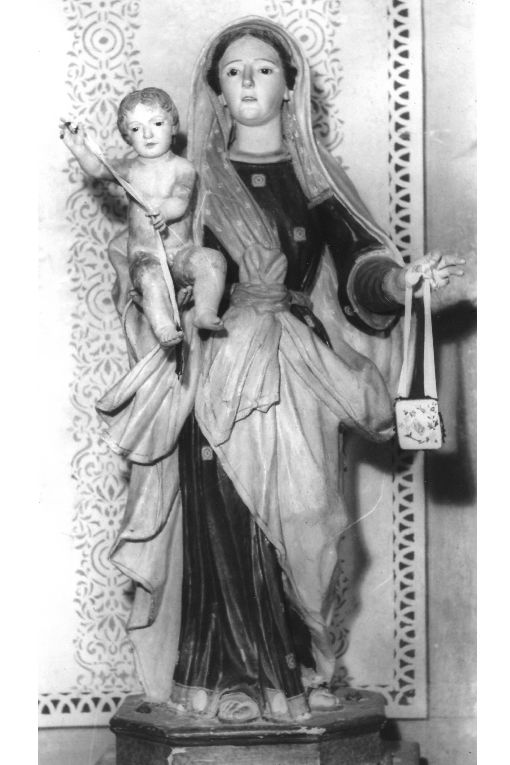 Madonna del Carmelo (statua) - ambito Italia meridionale (sec. XIX)