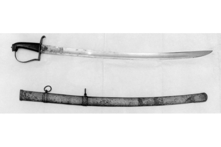 SCIABOLA CON FODERO, opera isolata (sec. XIX)