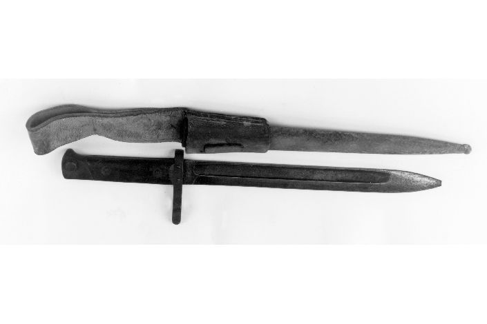 baionetta coltello - mod. 1895 austriaca, opera isolata - produzione austriaca (sec. XIX)