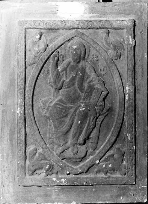 Cristo in trono (formella) - ambito italiano (secc. XIX/ XX)