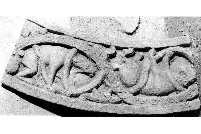 cornice architettonica, frammento - ambito italiano (secc. XIX/ XX)