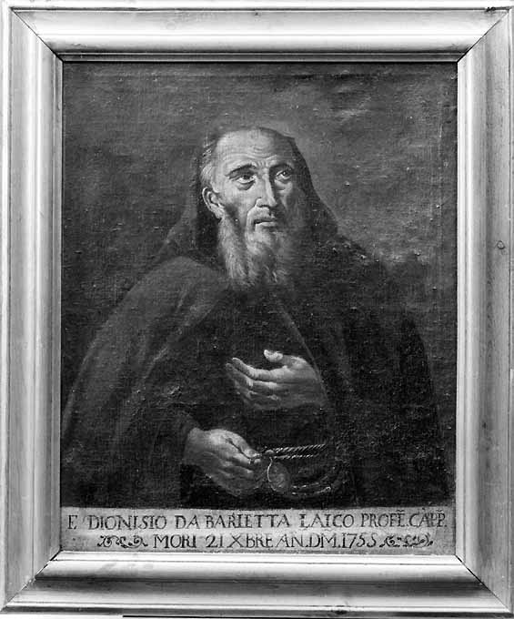 Ritratto di frate Dionisio da Barletta (dipinto) - ambito pugliese (sec. XVIII)