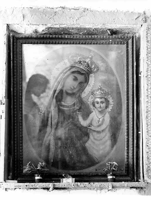 Madonna con Bambino (dipinto) di Montrone Michele (sec. XIX)