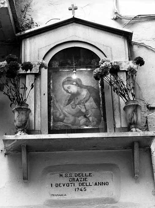 Madonna con Bambino dormiente (dipinto) - ambito barese (sec. XX)